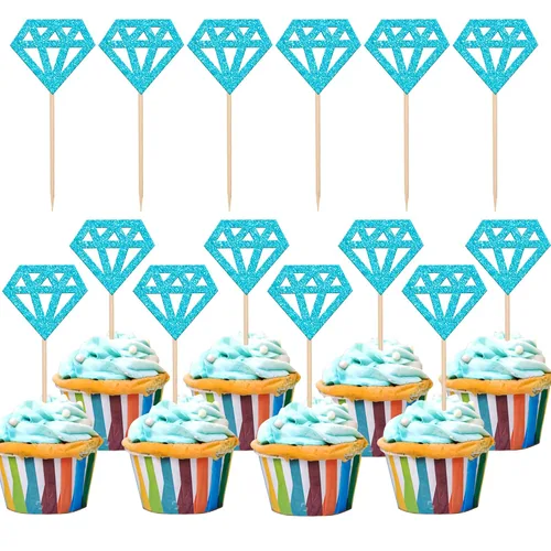 Miniatura 18 de 24 piezas de decoración para cupcakes con anillo de corazón, para despedida de soltera, bodas, compromisos, despedidas de soltera, suministros