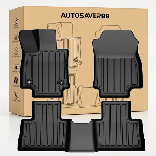 AUTOSAVER88 Alfombrillas para RAV4 2019-2025, juego de alfombrillas de goma TPE antideslizantes para todo tipo de clima, accesorios automotrices