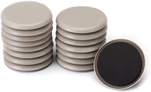 Miniatura 14 de CO-Z Deslizadores de fieltro para muebles - Paquete de 8 con 4 deslizadores de plástico y 4 de fieltro, deslizadores de muebles reutilizables de 3