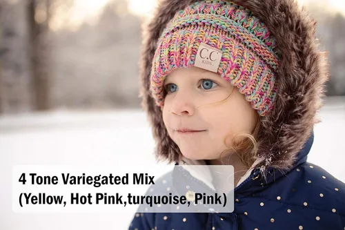 Miniatura 6 de Funky Junque Gorro de invierno para niños, tejido, acanalado
