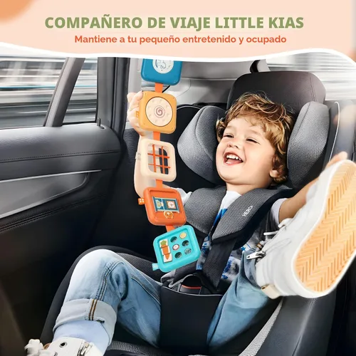 Miniatura 5 de Tablero de actividades para niños de 1 año, juguetes de viaje para niños pequeños de 1 a 3 años en avión, tablero Montessori ocupado cubo ocupado