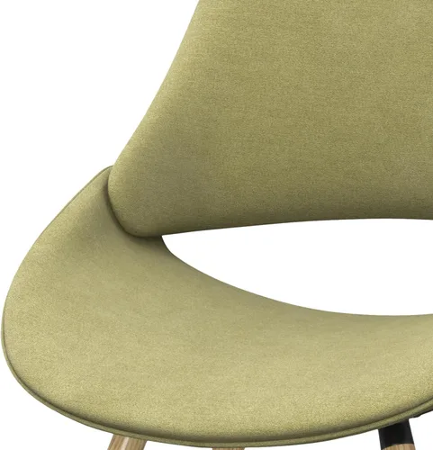 Miniatura 11 de SIMPLIHOME Malden - Sillas de comedor – Silla de cocina tapizada con marco de madera curvada y tela tejida en verde ácido, asiento de comedor