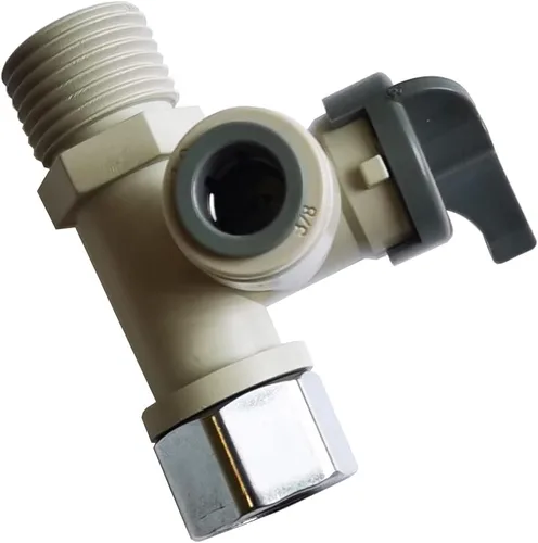 Miniatura 4 de YZM Filtros de agua RO Adaptador de agua de alimentación de 1/2" a 1/4" válvula de bola grifo grifo de alimentación ósmosis inversa