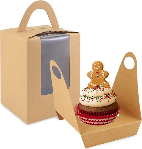 Miniatura 8 de Cajas para magdalenas, 30 cajas individuales para cupcakes, recipientes individuales para magdalenas, soportes para cupcakes, contenedores de Azul