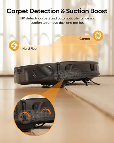 Miniatura 14 de Robot aspirador y trapeador combinado, aspiradora robótica de 5000 Pa, robot de vacío de 180 minutos de funcionamiento con control