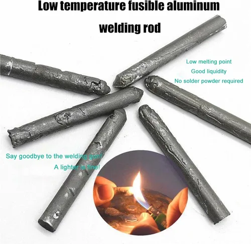 Miniatura 5 de Varillas de aluminio con núcleo de polvo, varillas de soldadura de aluminio de baja temperatura, varillas de soldadura de aluminio de fusión fácil