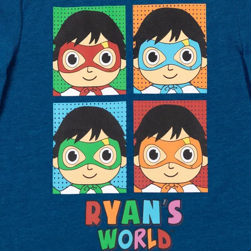 Miniatura 6 de RYAN'S WORLD Paquete de 2 camisetas Red Titan para niños pequeños y grandes