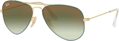 Miniatura 14 de Ray-Ban Junior Rj9506s - Gafas de sol de aviador de metal para niños Plata/Gris Espejo Plata