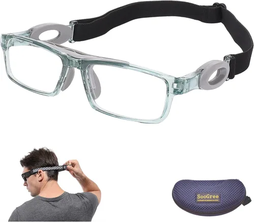 Miniatura 12 de SooGree Gafas deportivas de baloncesto para hombres y mujeres, gafas de seguridad, gafas de deporte, antivaho y choque de colisión