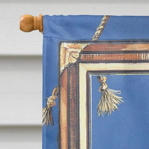 Miniatura 459 de Caroline's Treasures PPP3090GF - Bandera decorativa para jardín de bulldog inglés y otoño, para exteriores, patio, flores, tamaño de jardín