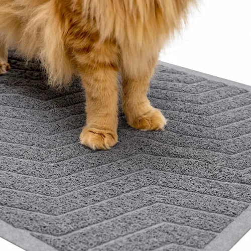 Miniatura 11 de WePet Tapete para caja de arena para gatos (No. 02-2), almohadilla de PVC de alta calidad, alfombra de captura duradera, libre de ftalatos