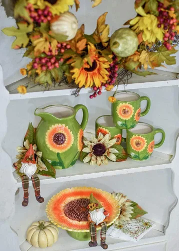 Miniatura 2 de IHR Ideal Home Range Servilletas desechables de 3 capas de papel para el almuerzo, 6.5 x 6.5 pulgadas, mezcla de girasol, 20
