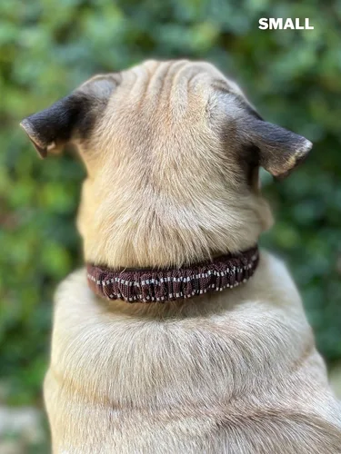Miniatura 7 de Tuff Pupper Collar de perro resistente con asa Collar de nailon balístico resistente Collar de perro reflectante acolchado con hardware