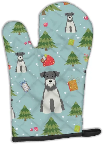Miniatura 379 de Caroline's Treasures BB2732OVMT Dog House Collection Border Collie - Guante de horno grueso resistente al calor para sartenes calientes y horno