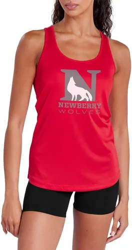 Miniatura 255 de Camiseta deportiva sin mangas oficial de NCAA Collegiate para mujer, con espalda cruzada, colección con logotipo primario