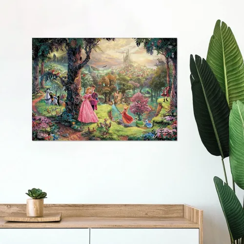 Miniatura 3 de MIGHTYPRINT Disney – La Bella Durmiente – Princesa Aurora y el Príncipe Felipe – Arte de pared duradero de 24 x 17 pulgadas – No hecho de papel