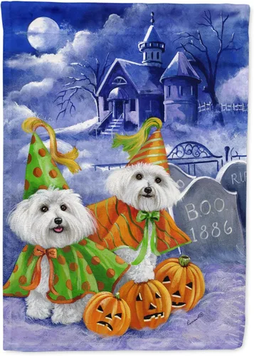 Miniatura 409 de Caroline's Treasures PPP3097CHF - Pijama de Navidad con diseño de bulldog francés para colgar en la pared, poliéster, tamaño de casa, multicolor