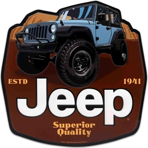 Miniatura 11 de Jeep Caution Bad Roads - Letrero de metal con forma de diamante para garaje, tienda o cueva de hombre Amarillo