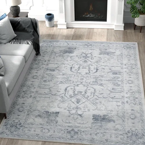 Miniatura 101 de jinchan Lima - Alfombra de pasillo lavable de 2 x 6 pies, antideslizante, de pelo corto, suave, ultrafina, alfombra envejecida para casa de campo