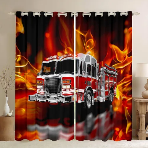 Miniatura 12 de Cortinas de ventana con bandera estadounidense, cortinas de fútbol para niños, 42 pulgadas de ancho x 84 pulgadas de largo, tratamientos de ventana