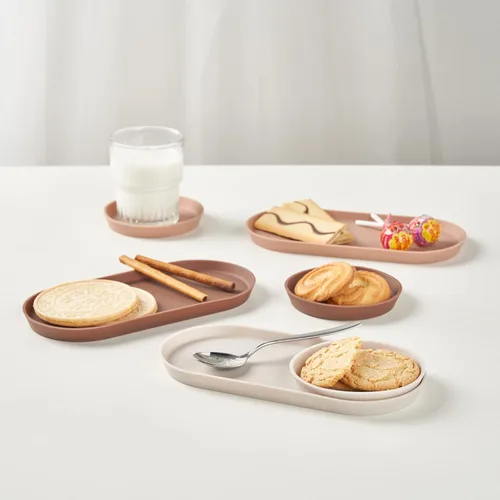 Miniatura 2 de BLUE GINKGO Mini Bandejas de Silicona – Juego de 6 Organizadores Fáciles de Limpiar para Baño, Cocina, Escritorio, Tocador y Cosméticos
