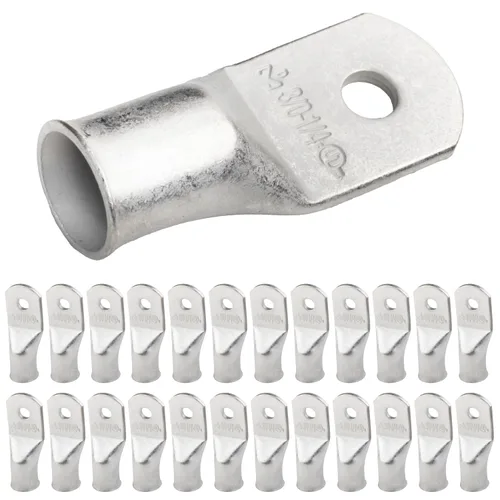 Miniatura 251 de SELTERM 5 piezas terminales de cable de cobre estañado 1/0 AWG perno de 1/2", extremos de cable de batería, terminales de anillo, conectores