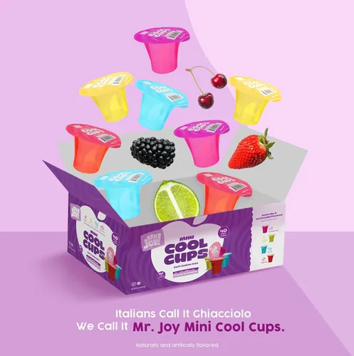 Miniatura 5 de Mr. Joy Soft Italian Ices - Paquete variado de mini tazas frías de sabores surtidos no congelados (40 x 1.34 onzas) - Freeze & Enjoy - 40 mini tazas