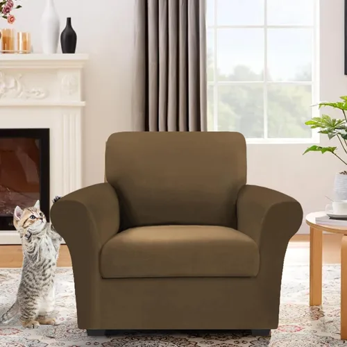 Miniatura 2 de Arfntevss Fundas para sillón 100% impermeables para sala de estar, fundas elásticas para sillas de sofá, sillón, juego de fundas antideslizantes