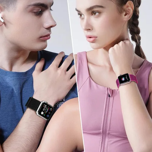 Miniatura 6 de Paquete de 6 correas deportivas compatibles con Apple Watch de 1.496 in 1.575 in 1.614 in 1.654 in 1.732 in 1.772 in 1.811 in 1.929 in para iWatch