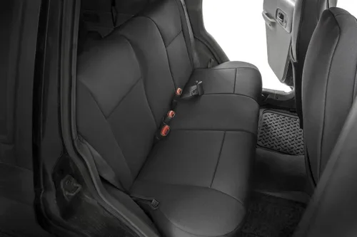 Miniatura 3 de Rough Country Fundas de asiento de neopreno para Jeep Cherokee XJ (1997-2001) con reposacabezas desmontables, impermeables y resistentes a los rayos