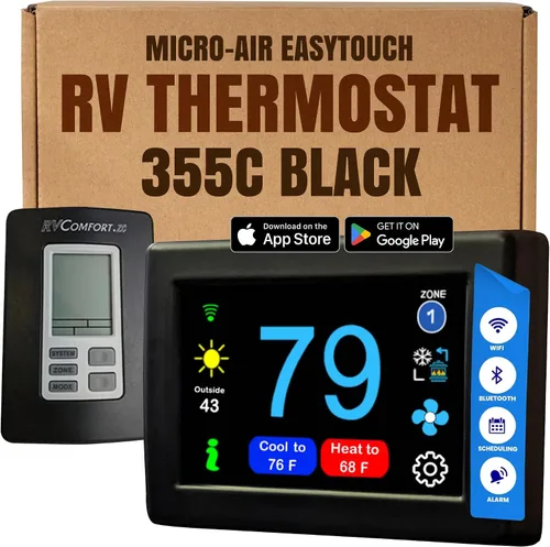Miniatura 18 de MICRO-AIR EasyTouch - Termostato digital de repuesto para autocaravana, programable y confiable, habilitado para WiFi y Bluetooth, termostato
