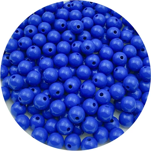 Miniatura 23 de 400 cuentas redondas de acrílico pastel de 0.315 pulgadas (0.315 in), cuentas espaciadoras de color caramelo, cuentas de resina de plástico para 306