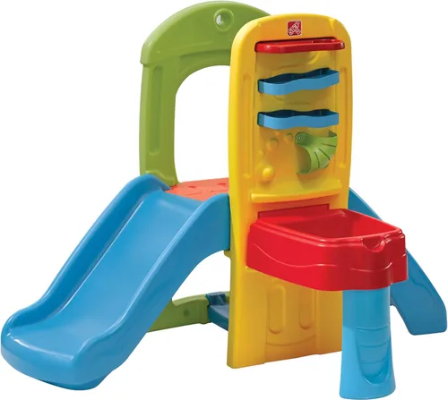 Escalador con balón para niños Step2 Play Fun, duradero, para exterior o interior, toboganes para niños y escalador con 10 bolas, multicolor