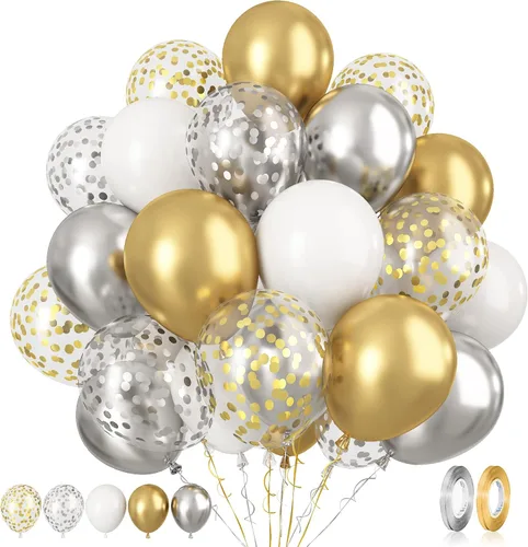 Miniatura 18 de Paready Globos de Frozen, 60 Piezas Globos de 12 Pulgadas Morado Azul Blancos y de Confeti de Nieve de Látex para Niñas Suministros de Fiesta Morado