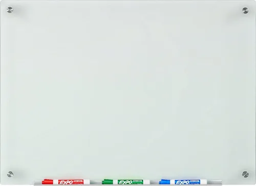 Miniatura 14 de Pizarra de vidrio blanco y esmerilado no magnético