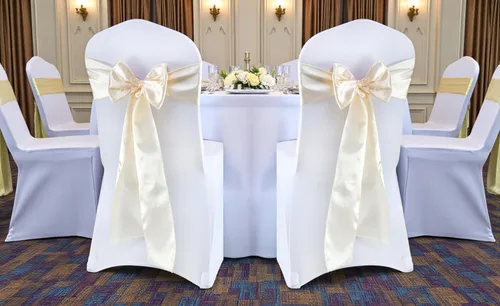 Miniatura 154 de mds - Lote de 10 lazos de satén para sillas de boda y eventos, para decoración de fiestas, 30 colores, Satin, 10 Verde oliva