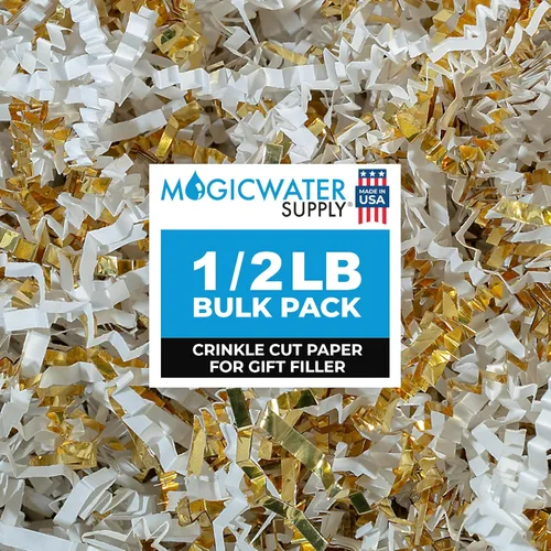 Miniatura 22 de MagicWater - Papel de corte arrugado para cestas de regalo, 1/2 libra, Monster Kraft, perfecto para relleno de papel triturado, relleno de cesta
