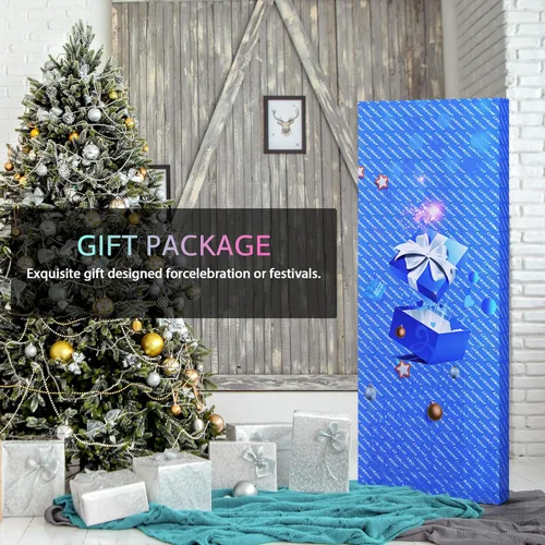 Miniatura 3 de Vlsrka Espejo de longitud completa de 47x16 pulgadas con luces RGB, espejo iluminado LED para colgar sobre la puerta, cuerpo completo, iluminación
