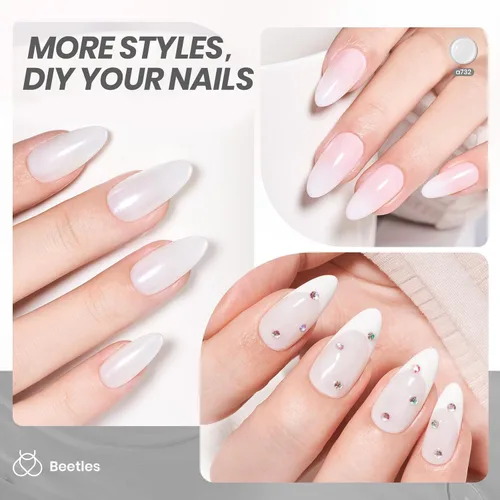 Miniatura 191 de Beetles - Esmalte de uñas de gel marrón – 0.5 onzas líquidas de esmalte de gel marrón oscuro, lámpara LED UV para uñas, regalo de manicura para I