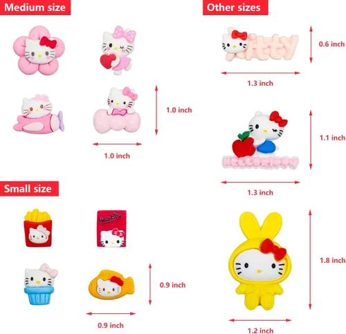 Miniatura 2 de Bonitos dijes de dibujos animados para zapatos, dijes de animales kawaii, dijes de zapatos rosados, dijes de decoración de zapatos para pulseras