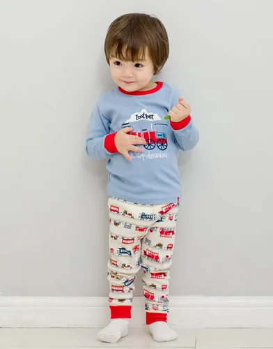 Miniatura 2 de VAENAIT BABY Toddler Kids Boys Girls 100 Cotton Jaws Truck Dino Snug fit Sleepwear Pajama Pjs Set