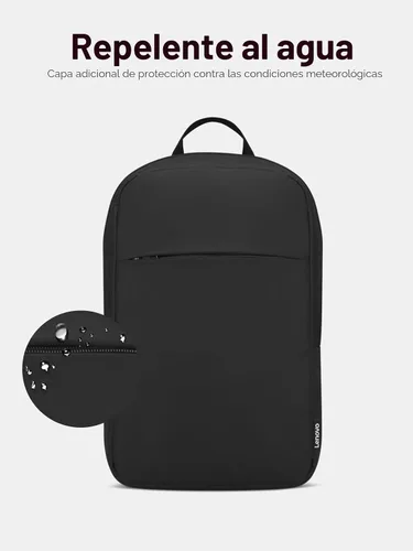 Miniatura 4 de Mochila para portátil Lenovo B215 para computadoras de hasta 15.6 pulgadas – Bolsa repelente al agua de múltiples compartimentos para viajes, uso