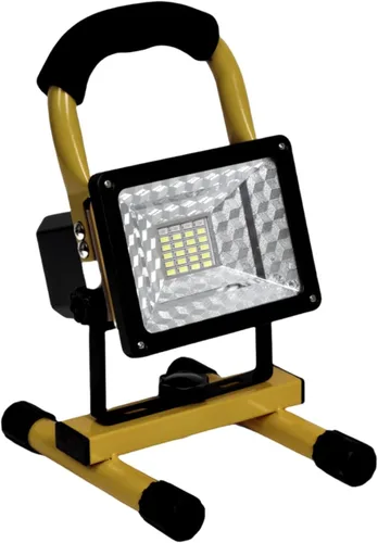 Miniatura 2 de Luz de trabajo LED de 15 W con soporte, luces de inundación portátiles recargables de 4000 lm, interruptor de brillo ajustable, IP65 impermeable