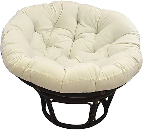 Miniatura 8 de Cojín colgante para silla de hamaca, cojín de tumbona para interiores y exteriores, cojín redondo grueso para silla de huevo, cojín de asiento