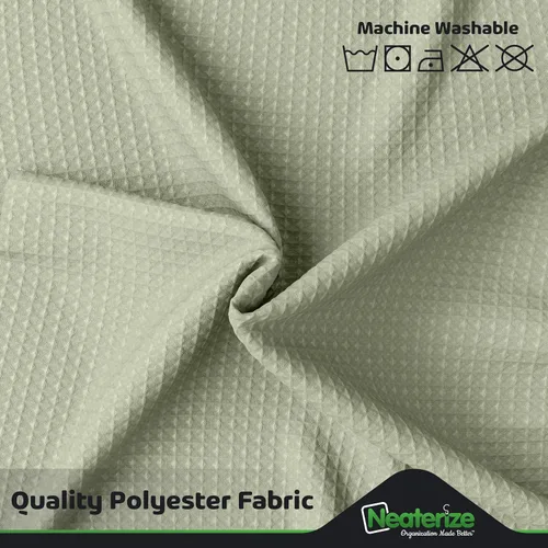 Miniatura 7 de NEATERIZE Cortina de ducha verde salvia para baño, cortina de ducha de punto gofre, estilo hotel, cortina de baño de 72 x 72 pulgadas, Cortinas De