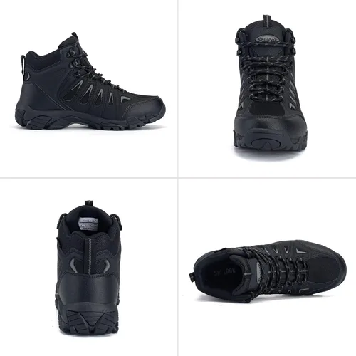Miniatura 6 de SHULOOK Hiking Boots Men Waterproof Mid Boots Non-Slip LightWeight Comfortable