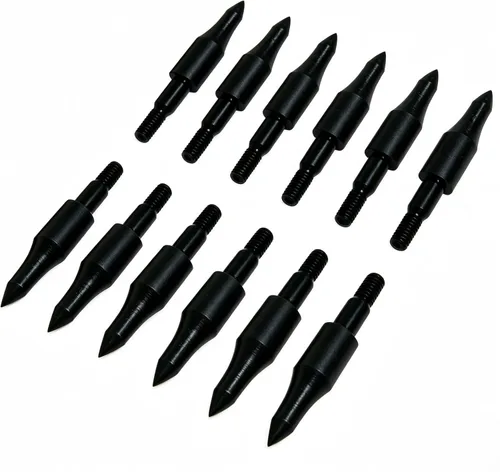 12 unidades de puntas de flecha para tiro con arco, 75/100/125/150 granos, puntas de campo de 5/16 pulgadas, puntas de bala para atornillar, cabezas