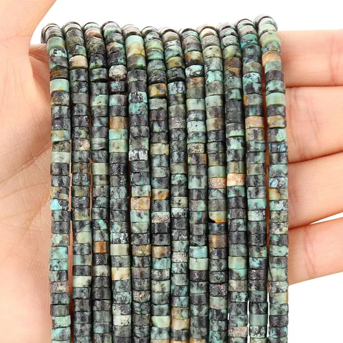 Miniatura 57 de BONNY BOXX 150 piezas de cuentas espaciadoras de jade blanco natural, cuentas sueltas semipreciosas planas redondas de jade heishi para hacer joyas