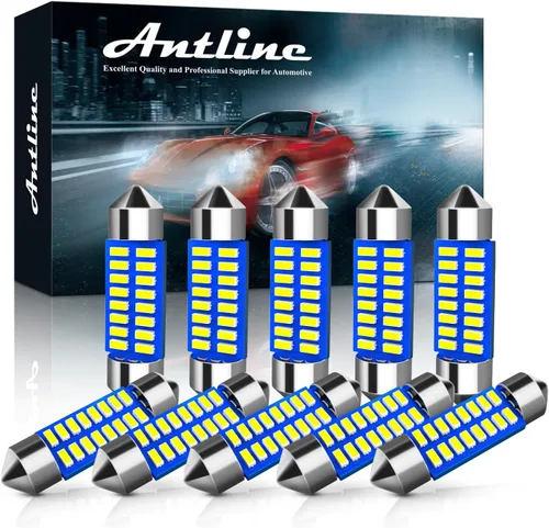 Miniatura 23 de Antline 6614 6641 6612F 6615 F30-WHP TS-14V1CP Bombilla LED de 1.142 in 1.14 pulgadas, amarillo ámbar, superbrillante, Canbus, libre de errores, 12