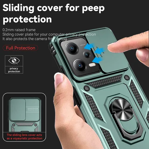 Miniatura 6 de Funda para Xiaomi Redmi Note 12 Pro 5G, con cubierta deslizante para lente de cámara, funda para Xiaomi Poco X5 Pro 5G, funda anticaída de absorción